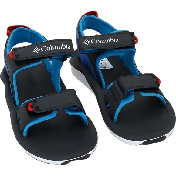 Men\'s Columbia Trailstorm Strap Sandals Black Blue Macaw US 7M